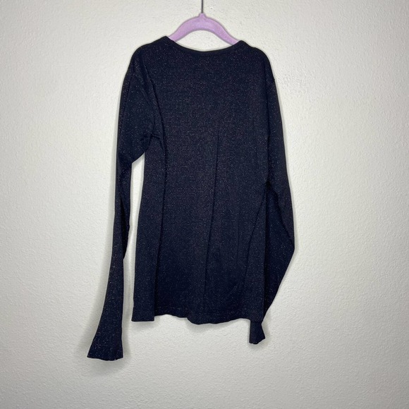 ATHLETA GIRL Black Gold Metallic Top XL 14 - Picture 2 of 5